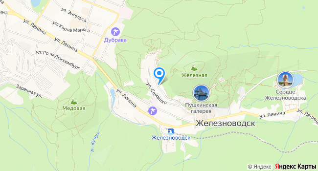 Санаторий им. С.М. Кирова на карте